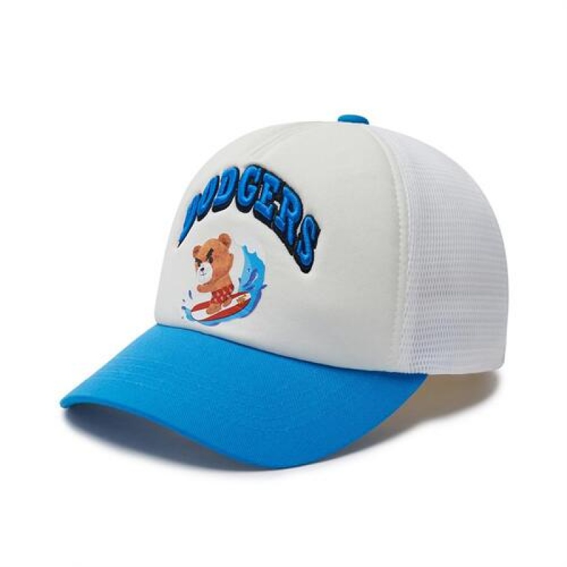 MLB Megabear Point Mesh Cap White / Blue | Australia_MLB51119