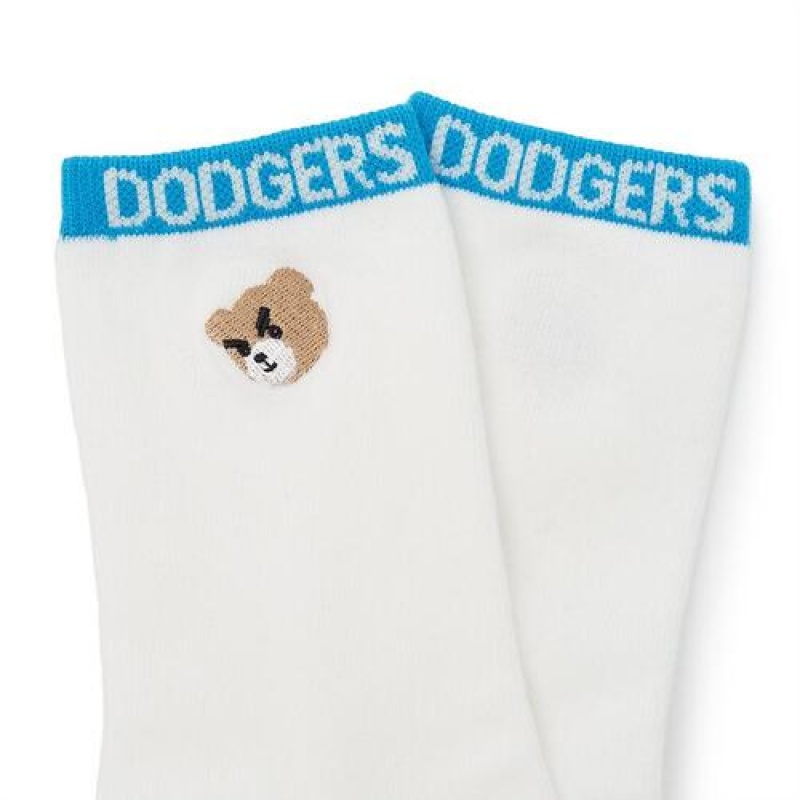 MLB Megabear Socks Accessories White | Australia_MLB63809