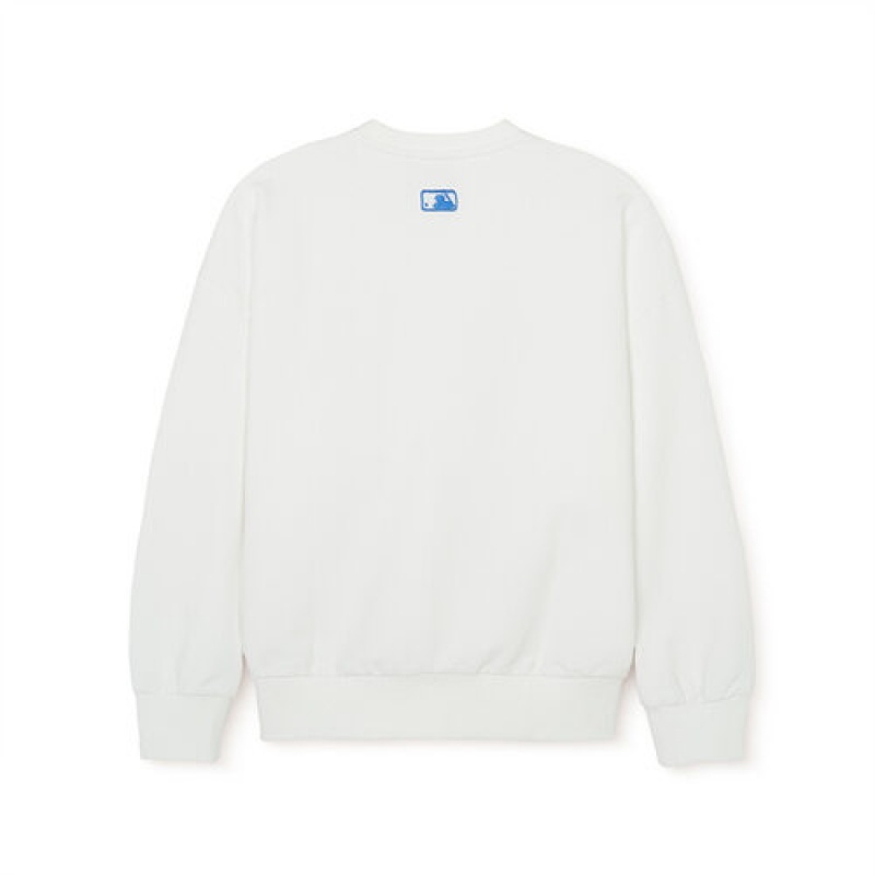 MLB Megabear Sweatshirt Tops White | Australia_MLB44522