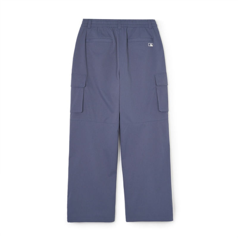 MLB Men`s Varsity Wide Cargo Pants Bottoms Blue | Australia_MLB83623