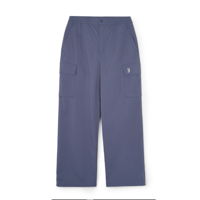 MLB Men`s Varsity Wide Cargo Pants Bottoms Blue | Australia_MLB83623