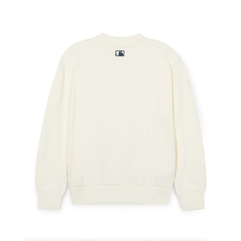 MLB Mono Megabear Sweatshirt Tops White | Australia_MLB47342