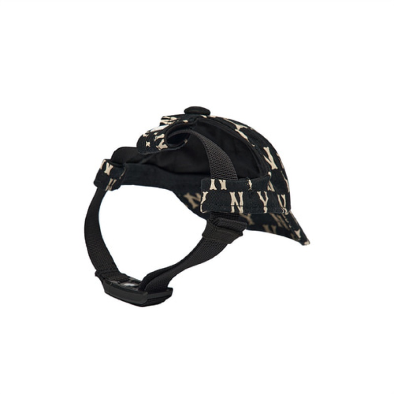 MLB Monogram Cap Pet Black | Australia_MLB31662