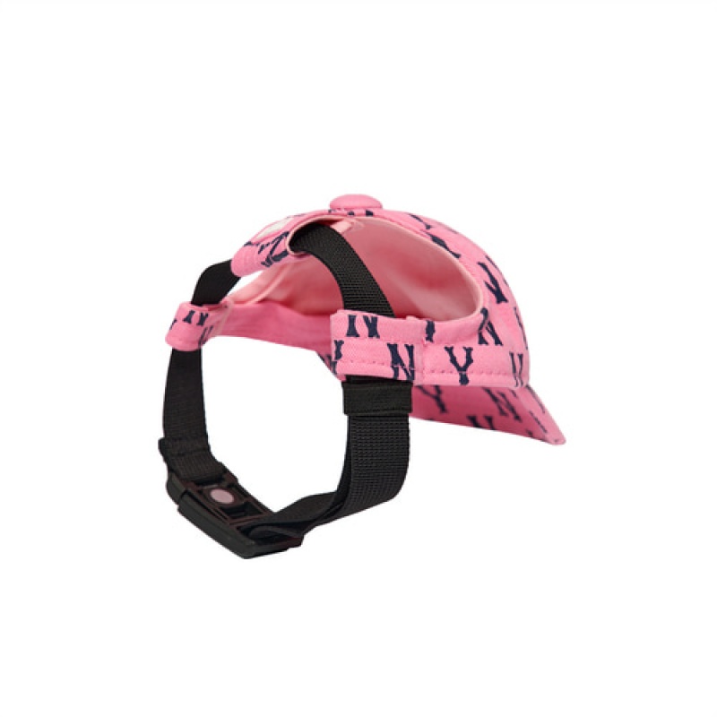 MLB Monogram Cap Pet Pink | Australia_MLB95601