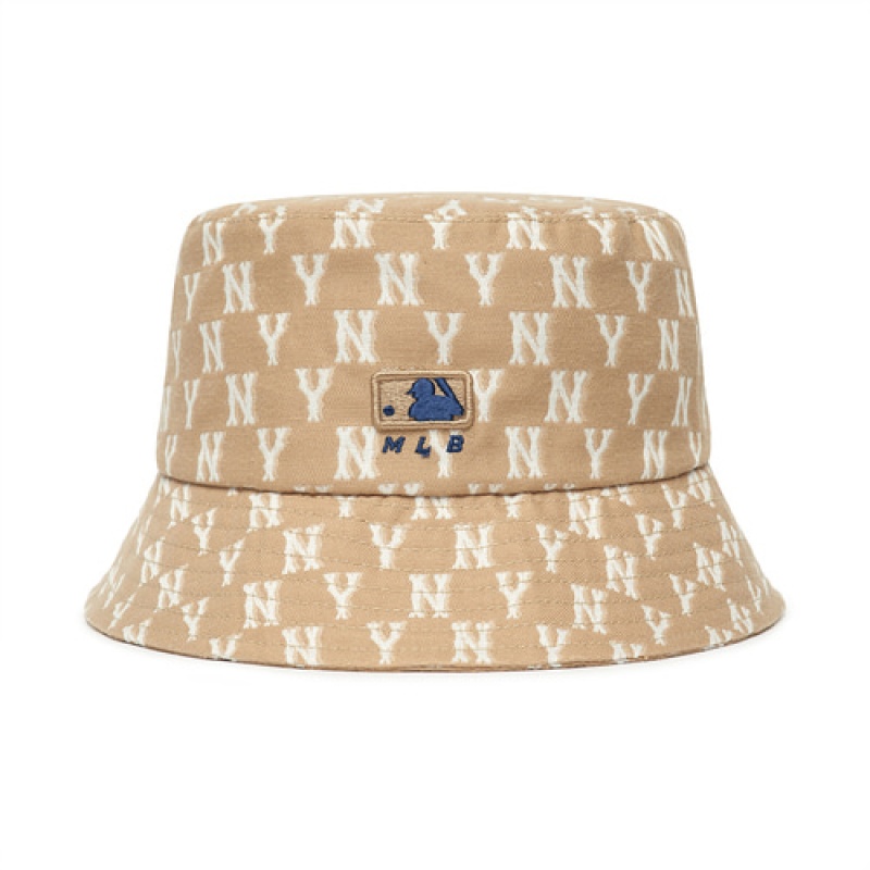 MLB Monogram Classic Hat Beige | Australia_MLB21979