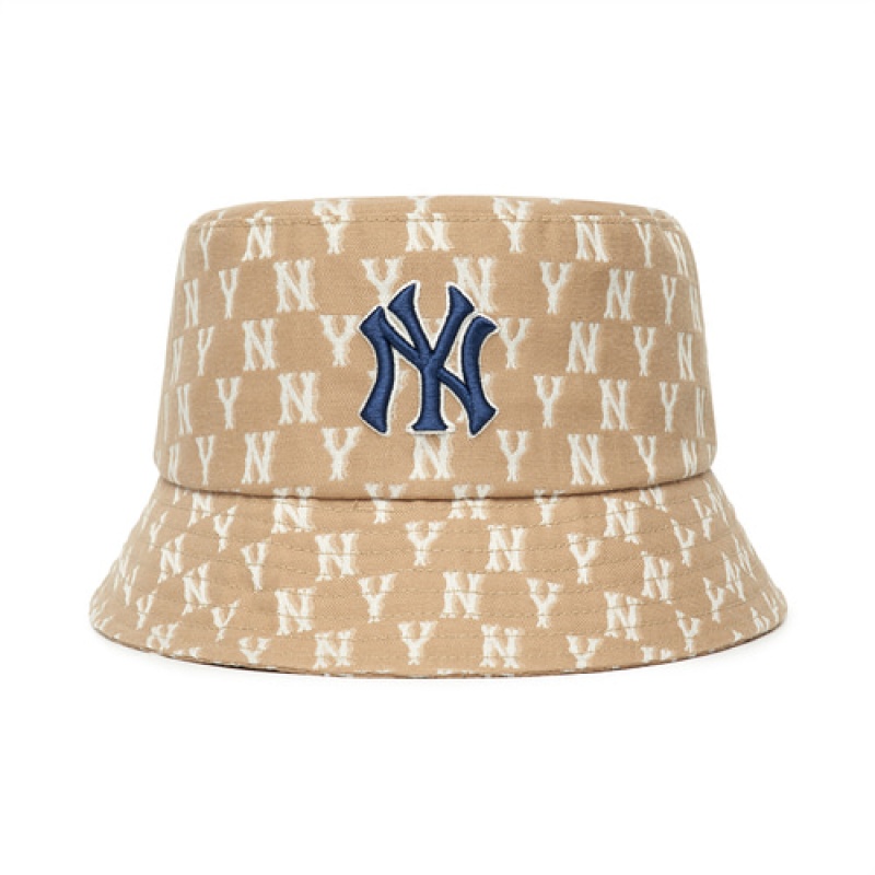 MLB Monogram Classic Hat Beige | Australia_MLB21979