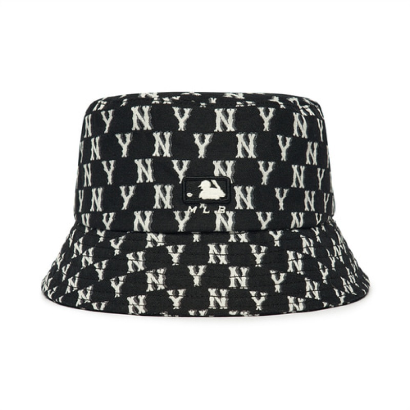 MLB Monogram Classic Hat Black | Australia_MLB53156