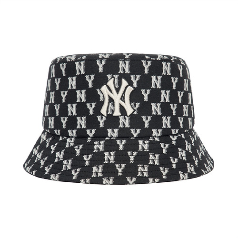 MLB Monogram Classic Hat Black | Australia_MLB53156