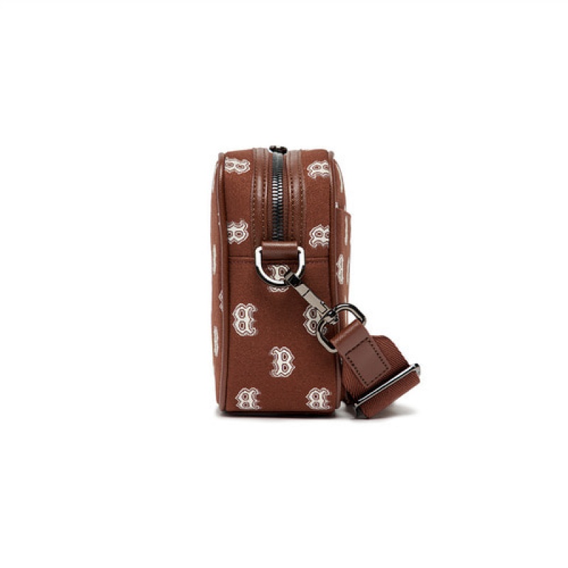 MLB Monogram Crossbody Bags Brown | Australia_MLB38712