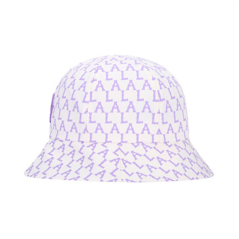 MLB Monogram Pastel Dome Hat Purple | Australia_MLB37747