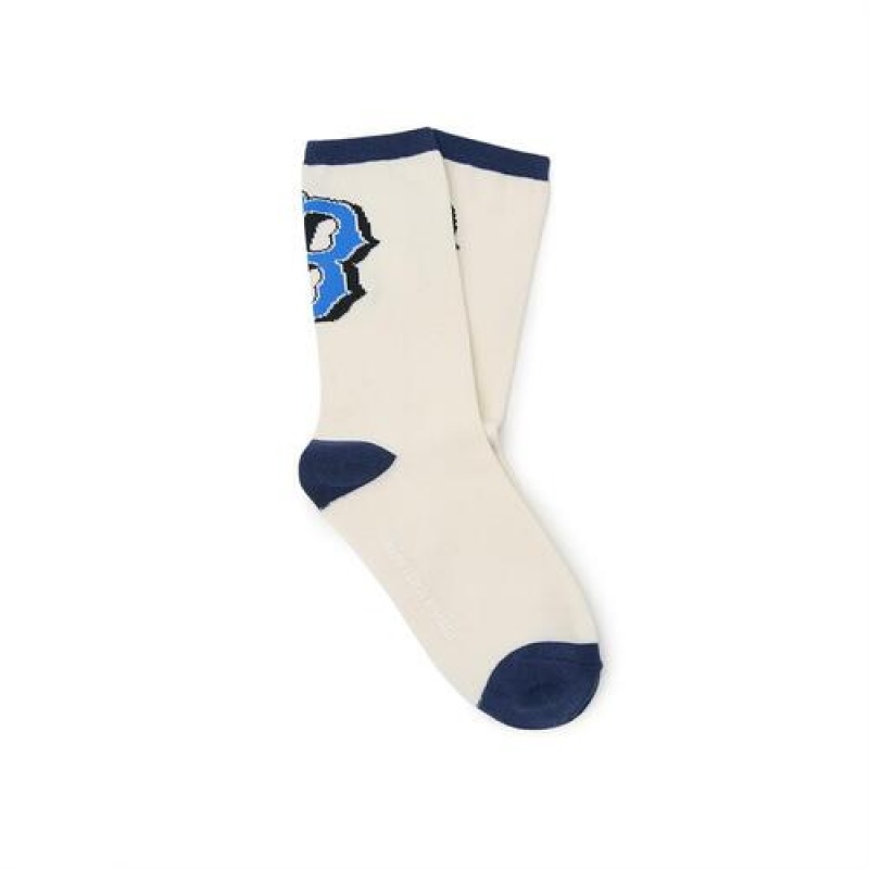 MLB Monotive Skate Socks Accessories Blue | Australia_MLB11674