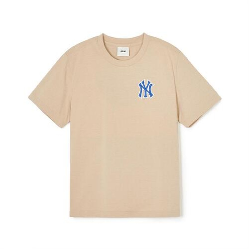 MLB Monotive T Shirt Set Tops Brown | Australia_MLB95439