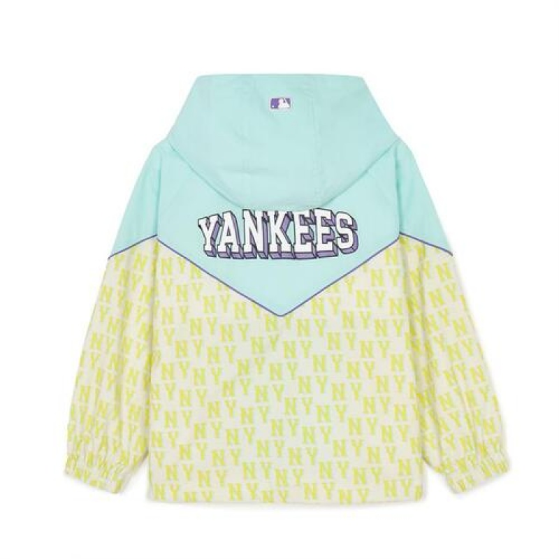 MLB Monotive Windbreaker Outerwear Yellow | Australia_MLB33212