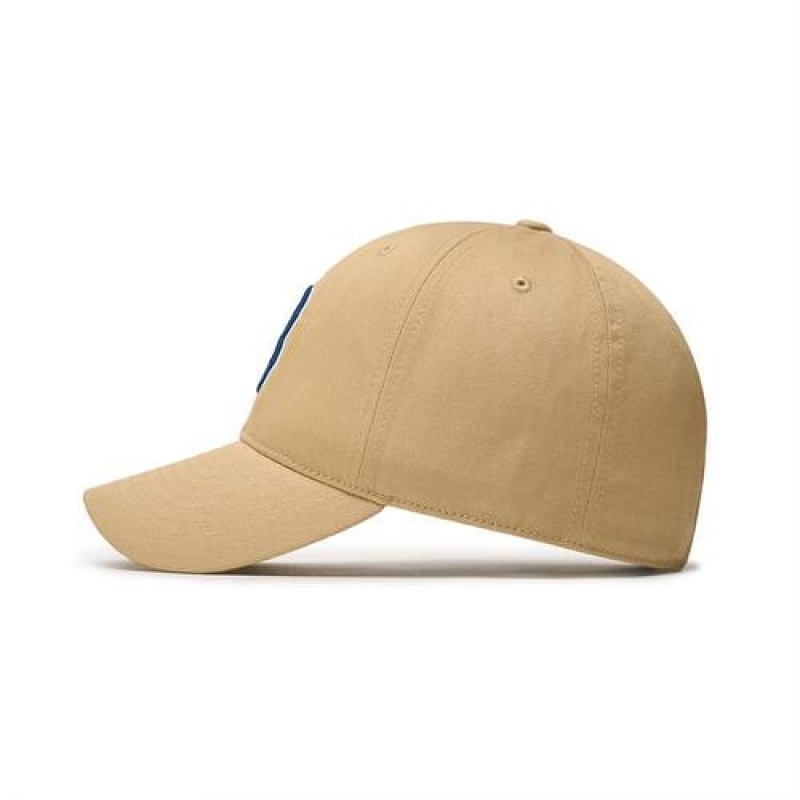 MLB N Cover Fit Slider Baseball Caps Beige | Australia_MLB51483