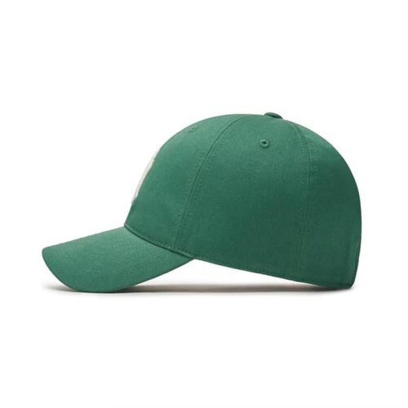 MLB N Cover Fit Slider Baseball Caps Green | Australia_MLB83147