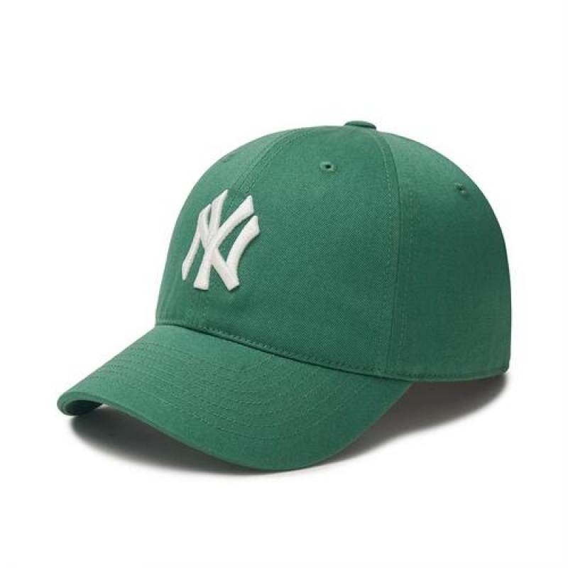 MLB N Cover Fit Slider Baseball Caps Green | Australia_MLB83147