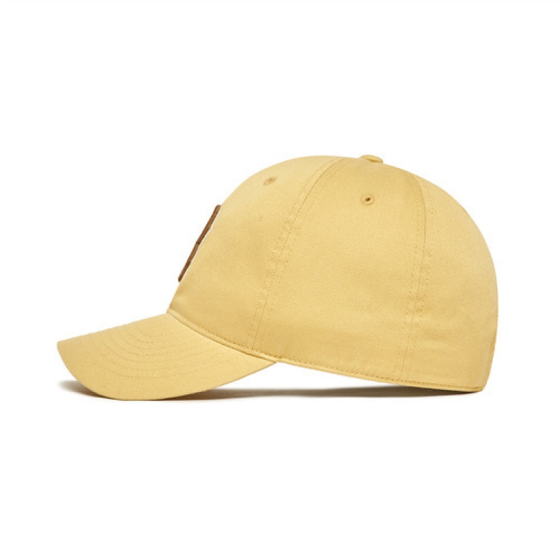 MLB N Cover Fit Slider Baseball Caps Yellow | Australia_MLB73888