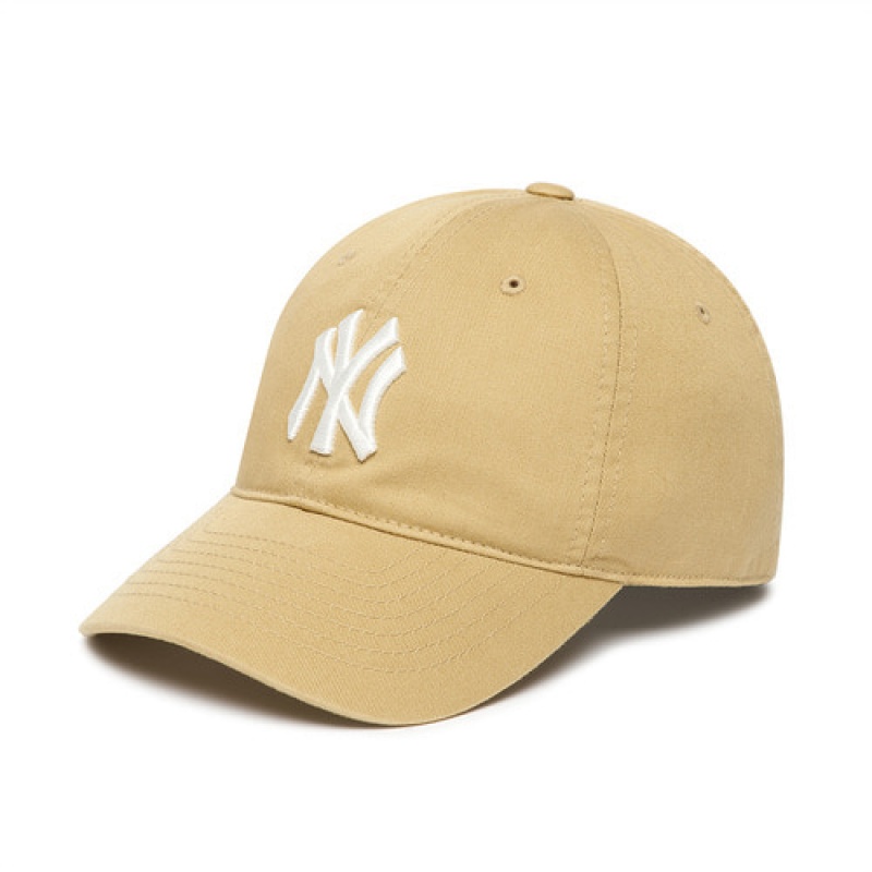 MLB N Cover Slider Baseball Caps Beige | Australia_MLB22381