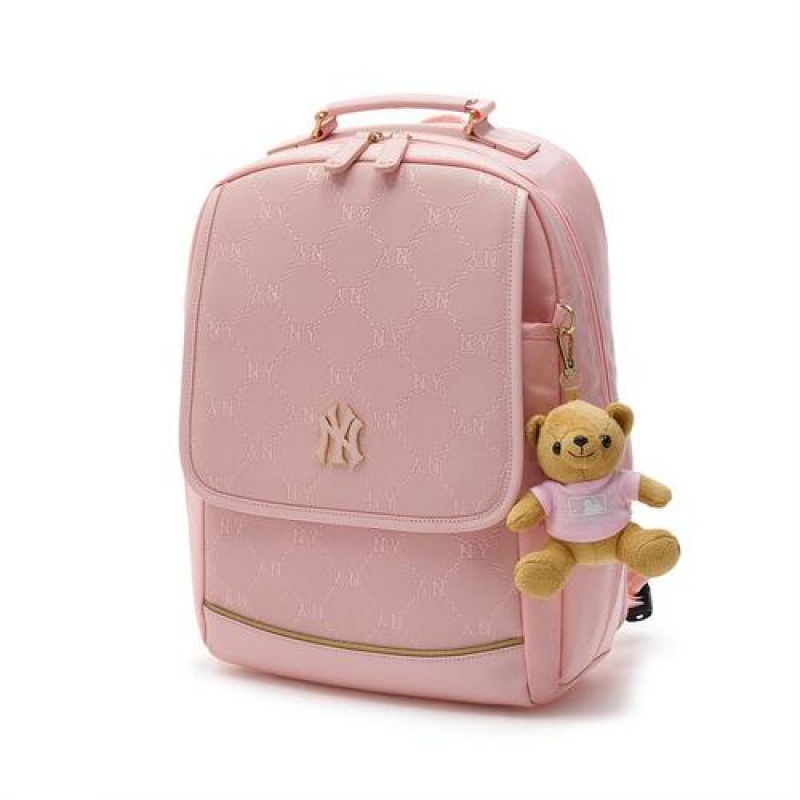 MLB New Dia Monogram School Bag Accessories Pink | Australia_MLB87113