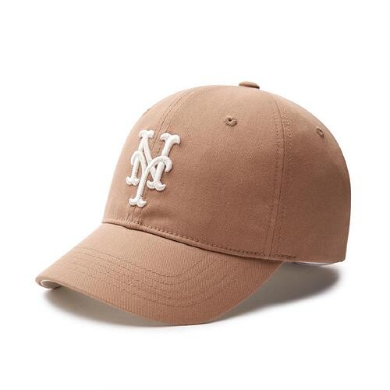 MLB New Fielder Unstructured Baseball Caps Beige | Australia_MLB70042