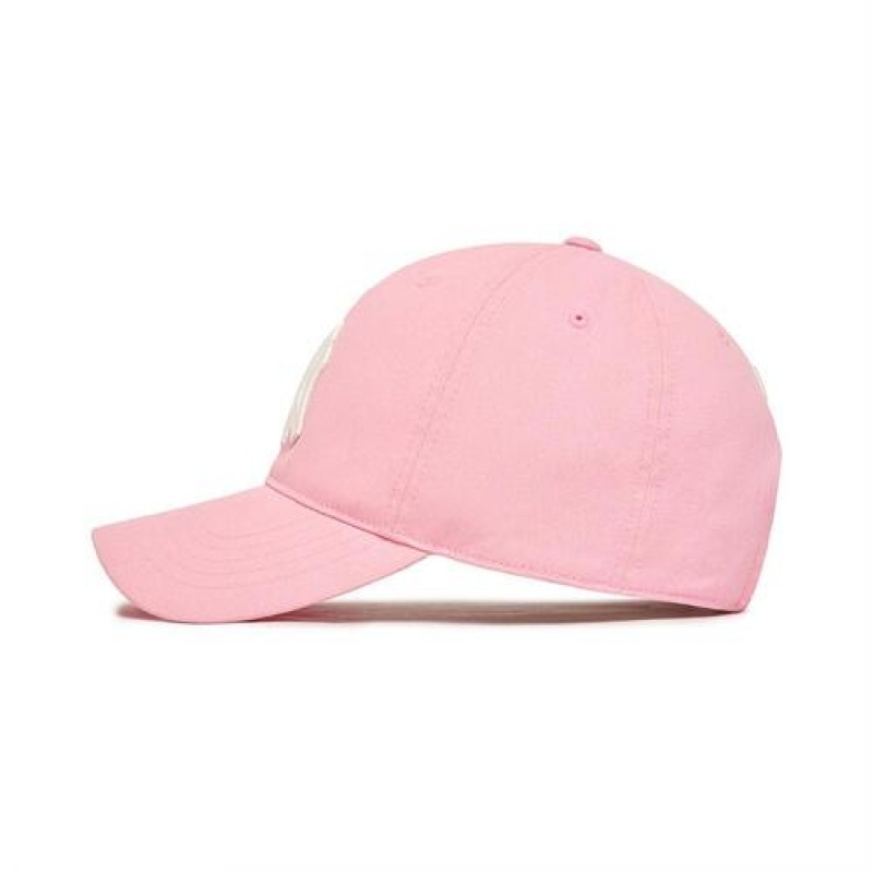 MLB Online Exclusive Basic Washing Unstructured Baseball Caps Pink | Australia_MLB95457