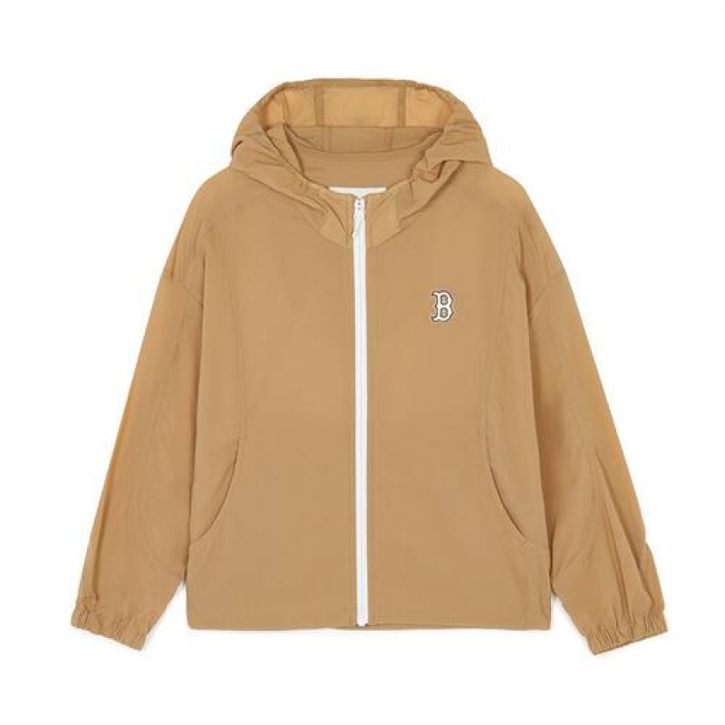 MLB Outdoor Hotsummer Wj Outerwear Beige | Australia_MLB41299