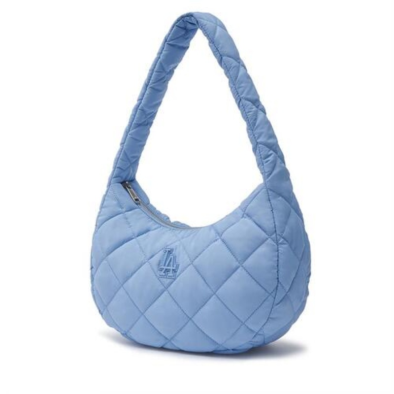 MLB Padding Quilted Hobo Bags Blue | Australia_MLB58534