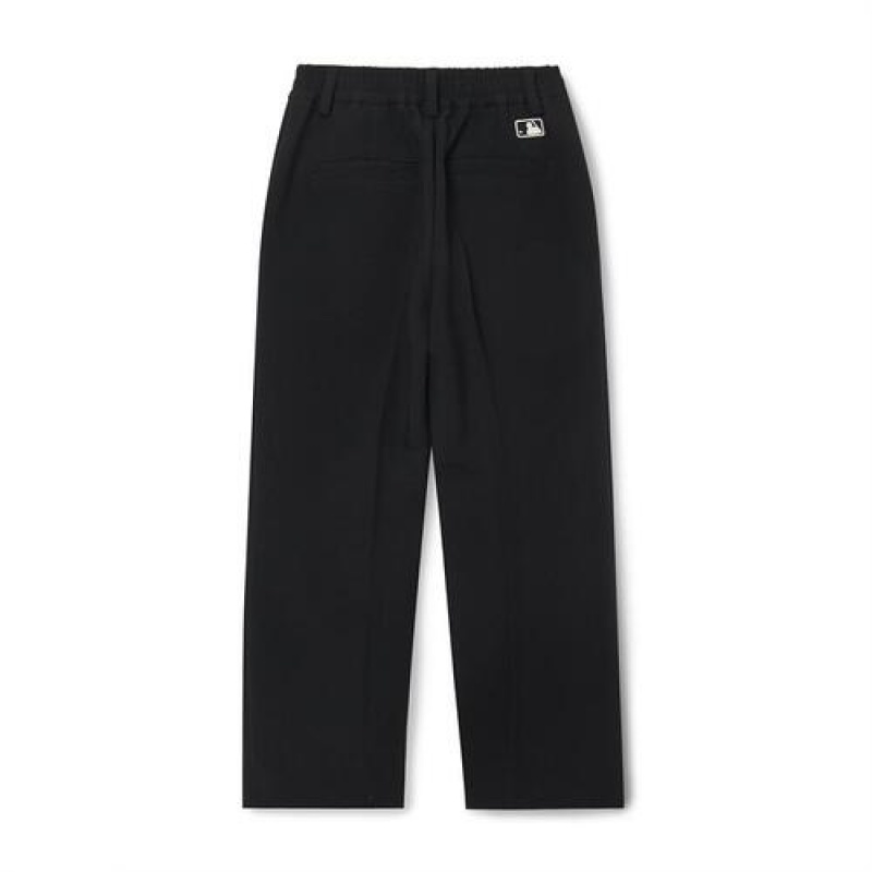 MLB Premium Basic Slacks Pants Bottoms Black | Australia_MLB84023