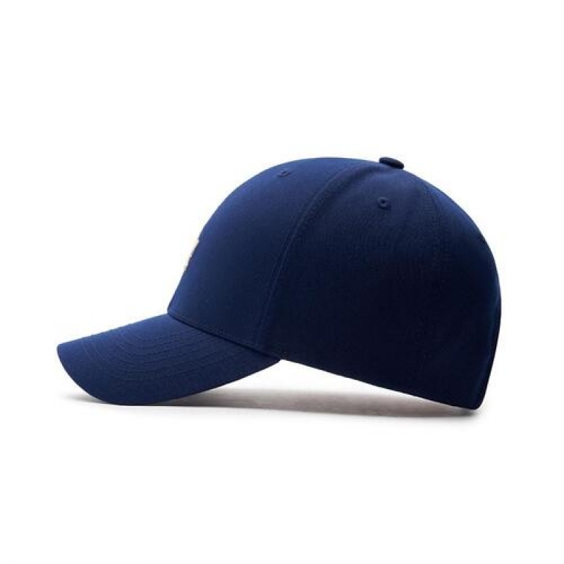 MLB Premium Basic Small Logo Structured Baseball Caps Blue | Australia_MLB92587