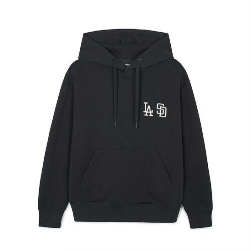 MLB Seoul Series Dual Logo La Sd Hoodie Black | Australia_MLB19846