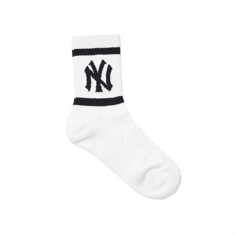 MLB Signature Team Logo Socks White | Australia_MLB37802