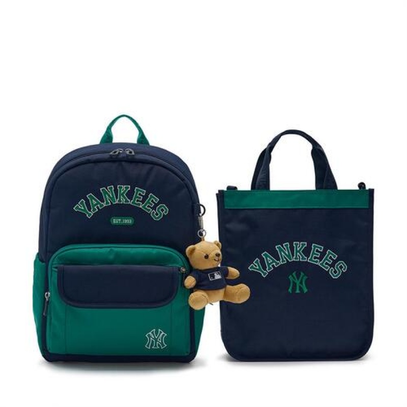 MLB Varsity 2 Way School Bag Accessories Green | Australia_MLB26843