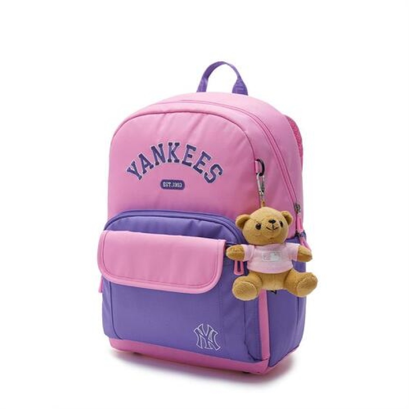 MLB Varsity 2 Way School Bag Accessories Pink | Australia_MLB93741