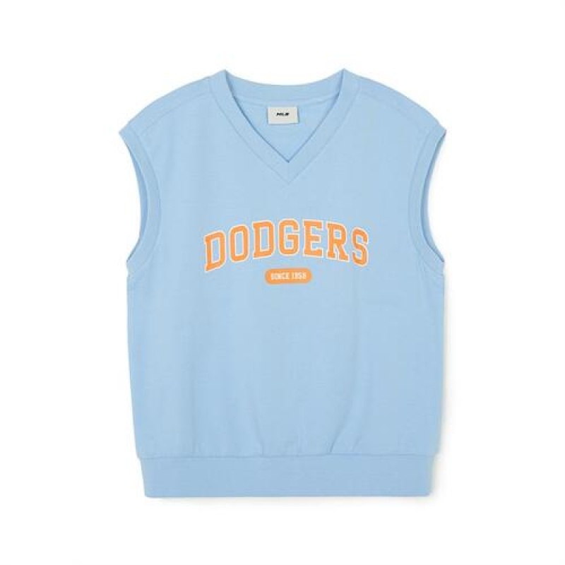 MLB Varsity 3pcs Vest Set Up Tops Blue | Australia_MLB73965