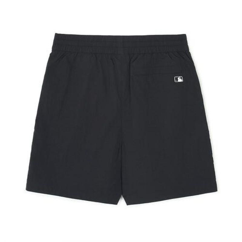 MLB Varsity Basic 7.5in Nylon Woven Shorts Bottoms Black | Australia_MLB64286