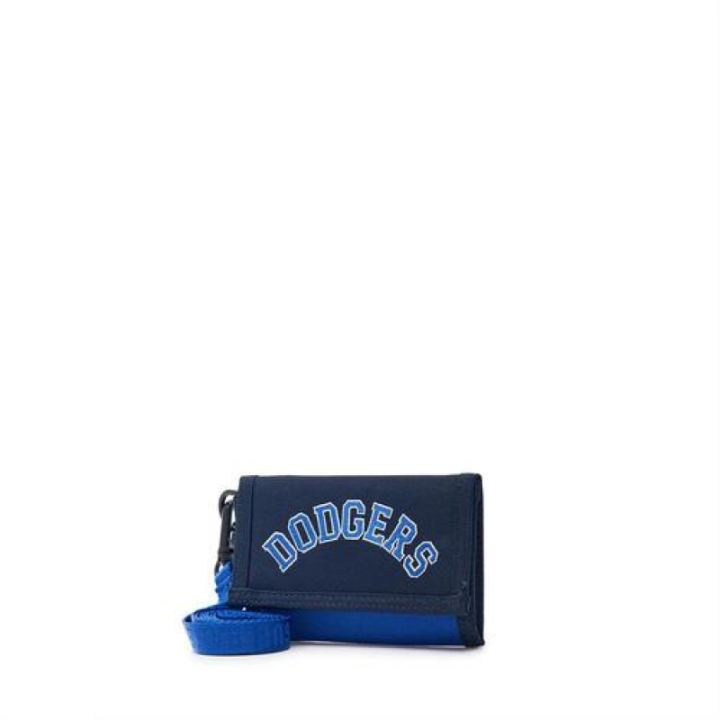 MLB Varsity Card Wallet Accessories Blue | Australia_MLB29056