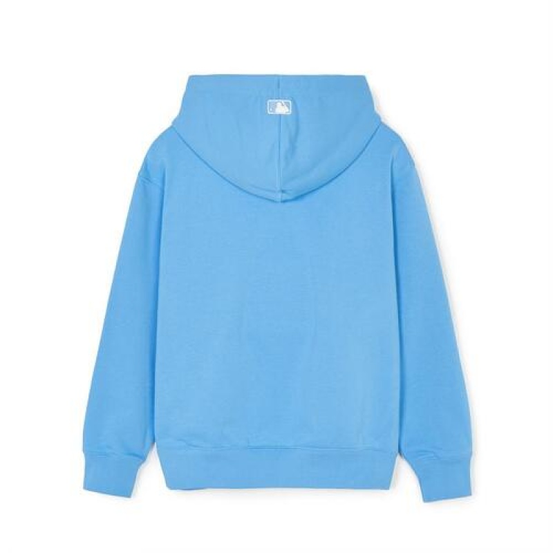 MLB Varsity Cursive Over Fit Hoodie Blue | Australia_MLB10113