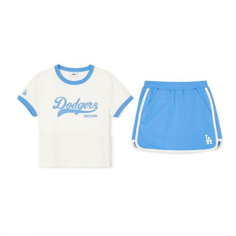 MLB Varsity Girls\' Sportive Skirt Set Up Bottoms Blue | Australia_MLB65137