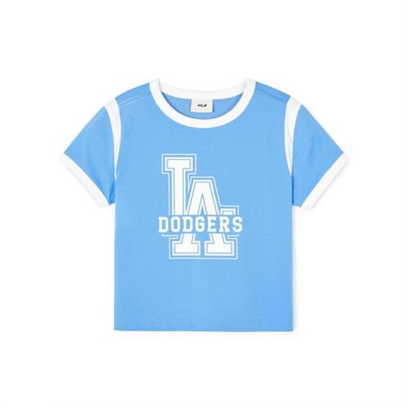 MLB Varsity Girl's T Shirt Set Up Bottoms Blue | Australia_MLB28483