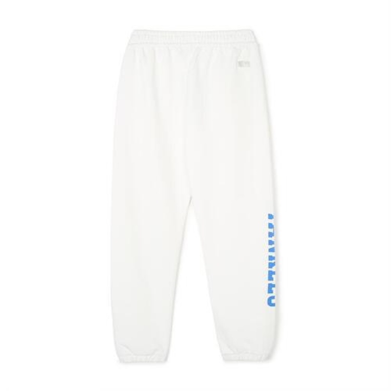 MLB Varsity Logo Track Pants Bottoms White | Australia_MLB96879