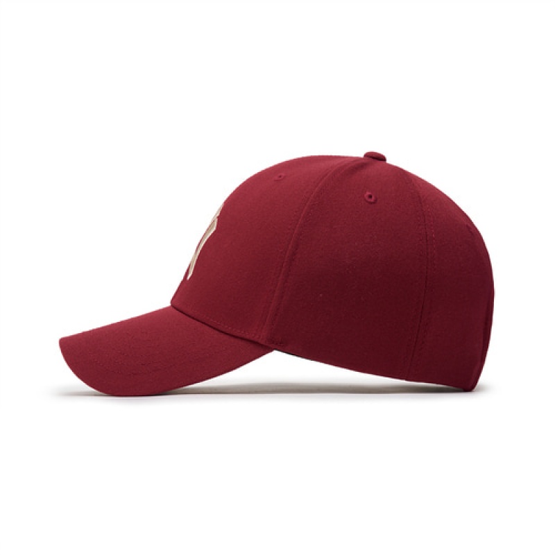 MLB Varsity Medium Logo Structured Baseball Caps Red | Australia_MLB33833