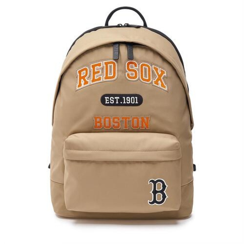 MLB Varsity Nylon Backpacks Brown | Australia_MLB55581