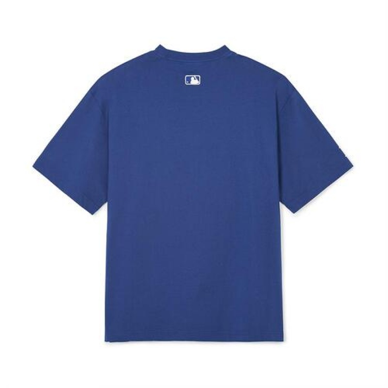 MLB Varsity Over Fit T Shirts Blue | Australia_MLB59689