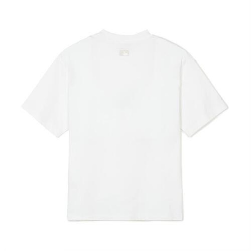 MLB Varsity Over Fit T Shirts White | Australia_MLB53184