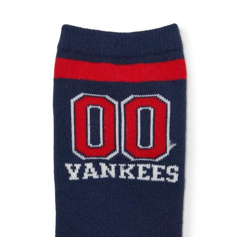 MLB Varsity Skate Socks Accessories Navy | Australia_MLB71181