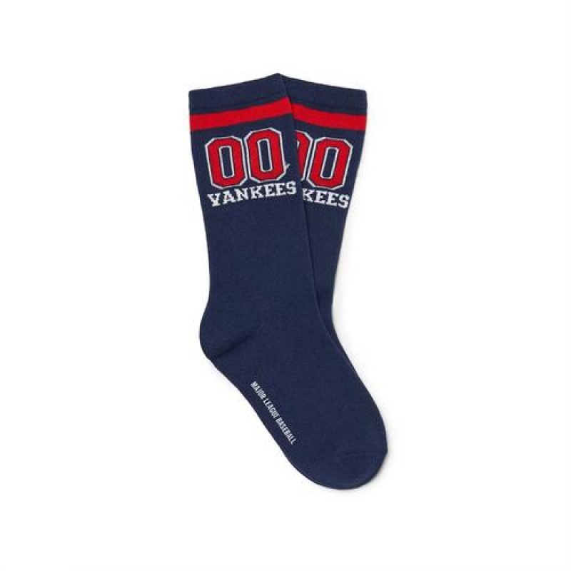 MLB Varsity Skate Socks Accessories Navy | Australia_MLB71181