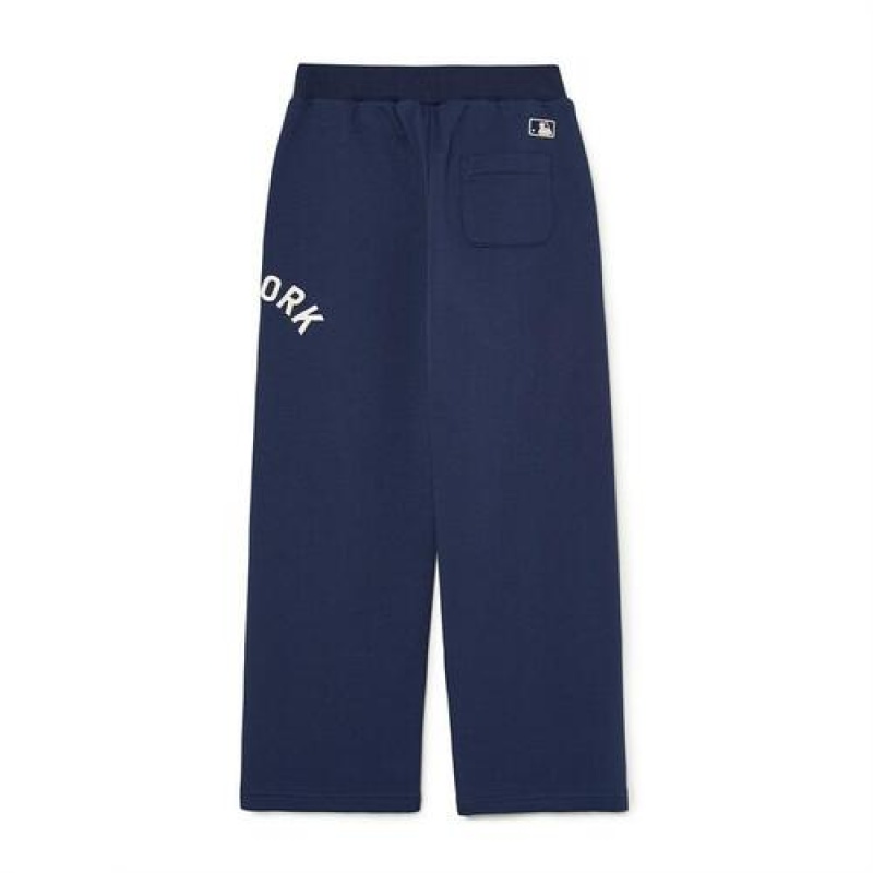 MLB Varsity Sweat Pants Bottoms Navy | Australia_MLB72810