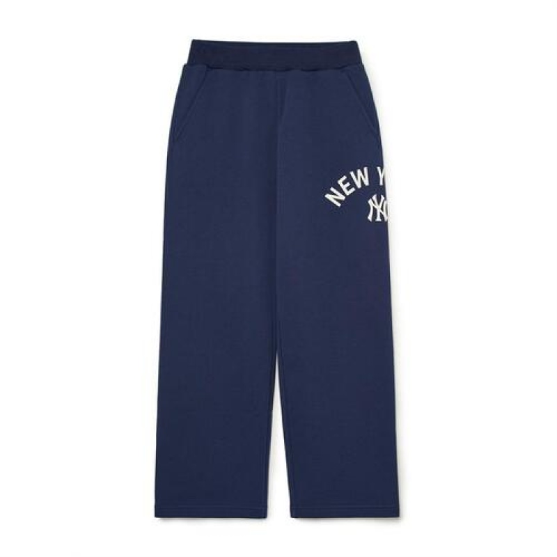 MLB Varsity Sweat Pants Bottoms Navy | Australia_MLB72810