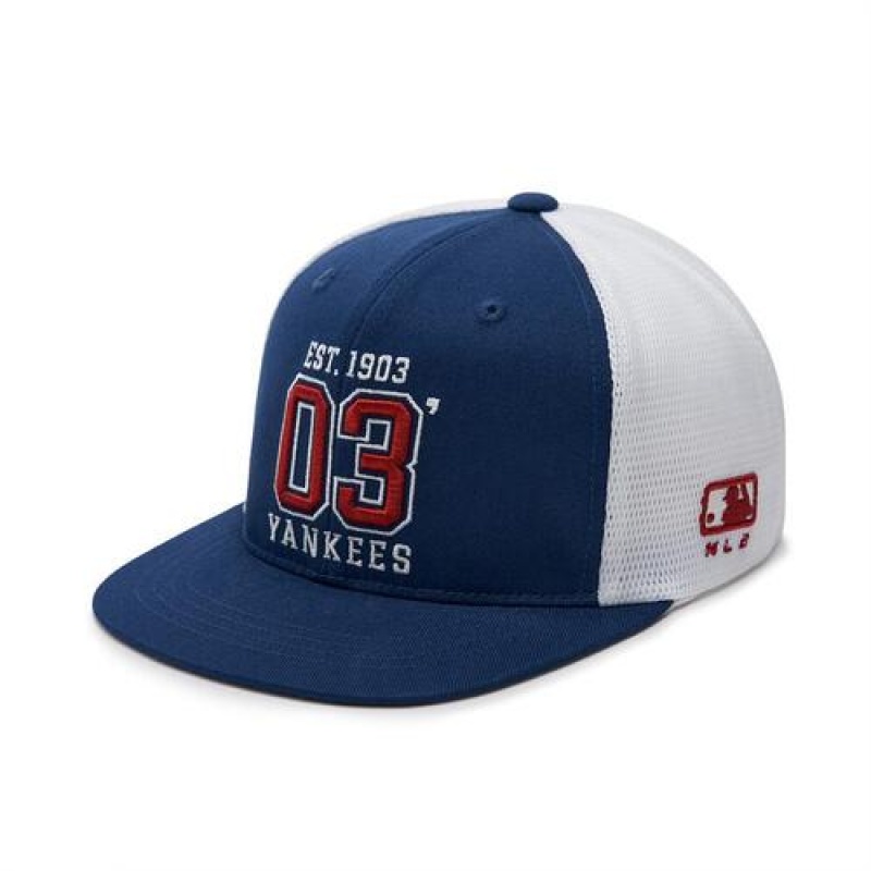 MLB Varsity Trucker Snapback Cap Navy | Australia_MLB28414