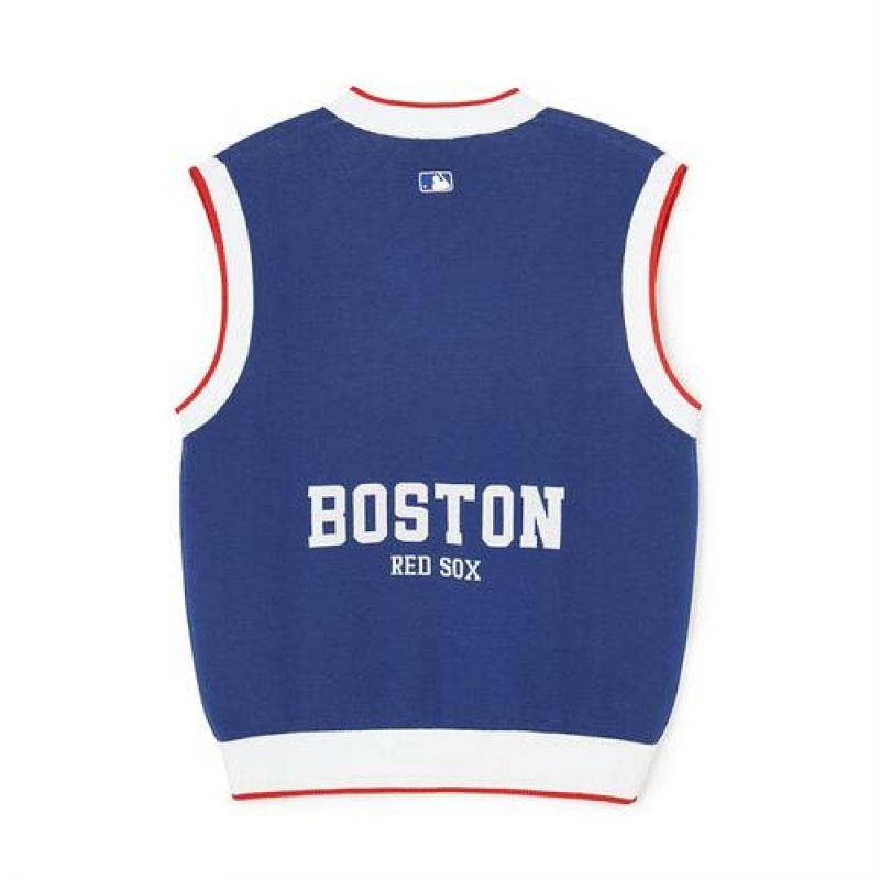 MLB Varsity Vest Sweaters Blue | Australia_MLB44451